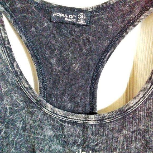 Popular Basics Racer Back Sleeveless Tank Top - Picture 3 of 6